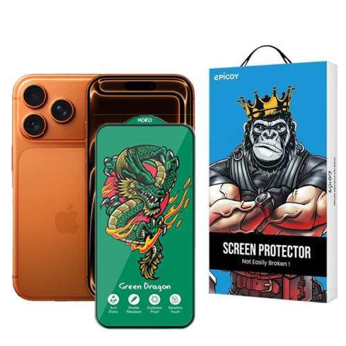 محافظ صفحه نمایش اپیکوی مدل Green Dragon ExplosionProof مناسب برای گوشی موبایل اپل iPhone 17 Pro Max