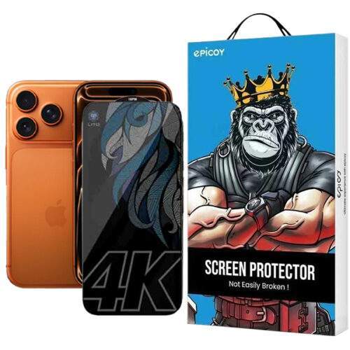 محافظ صفحه حریم شخصی نمایش اِپیکوی مدل Lion stereo Vision Pro Pri مناسب برای گوشی موبایل iPhone 17 Pro Max