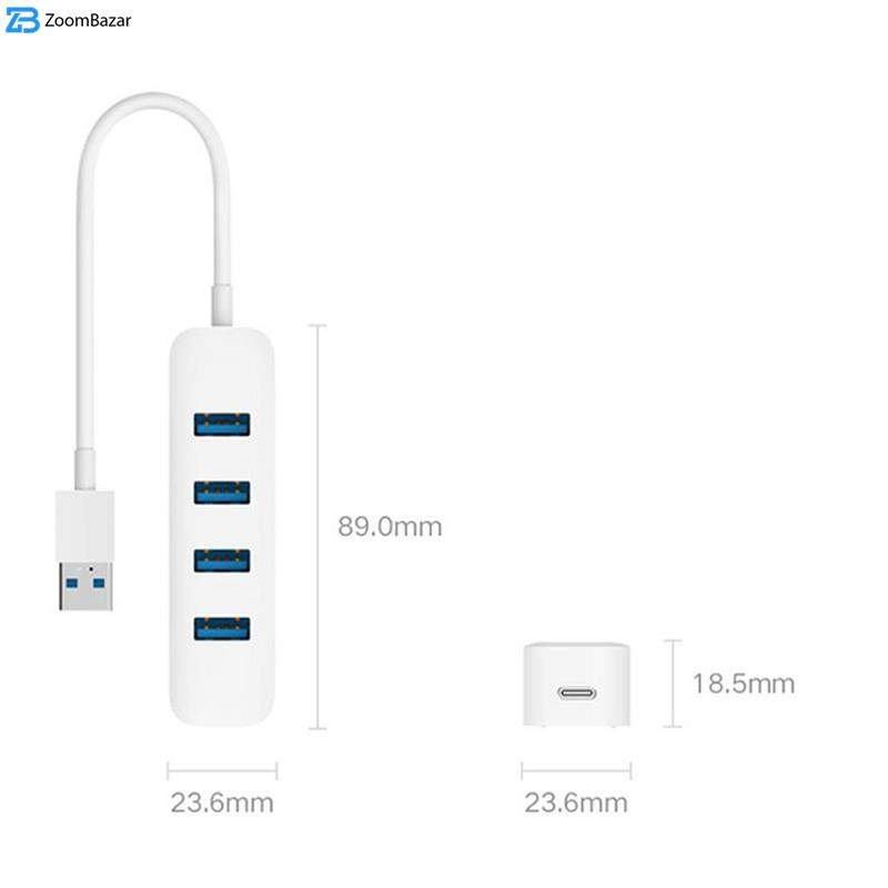 هاب 4 پورت USB3.0 شیائومی مدل XMFXQ01QM