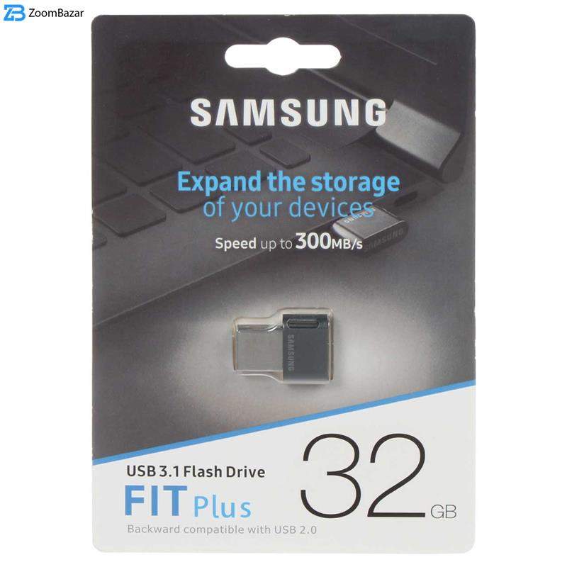 فلش مموری سامسونگ مدل FIT Plus USB 3.1 ظرفیت 32 گیگابایت
