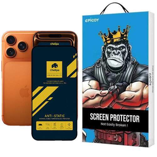 محافظ صفحه نمایش اپیکوی مدل Chelipa Anti-Static مناسب برای گوشی موبایل اپل iPhone 17 Pro / 17 / 16 Pro