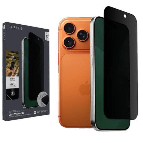 محافظ صفحه نمایش لِولو مدل Edge Pro 9H Privacy مناسب برای گوشی موبایل اپل iPhone 17 Pro Max