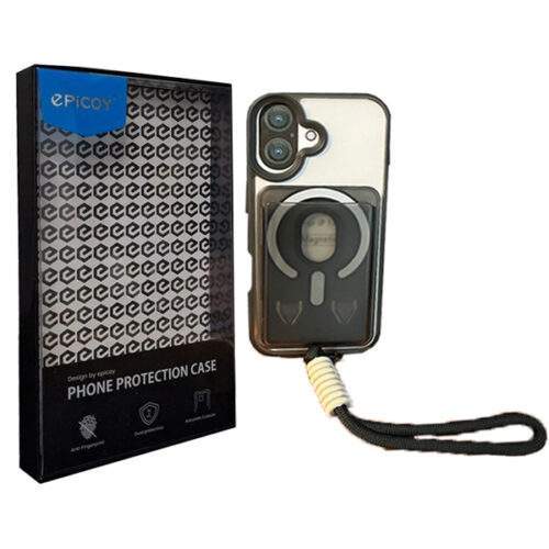 کاور اپیکوی مدل Utryee Wallet Magsafe مناسب برای گوشی موبایل اپل iPhone 17 به همراه بند و جای کارتی