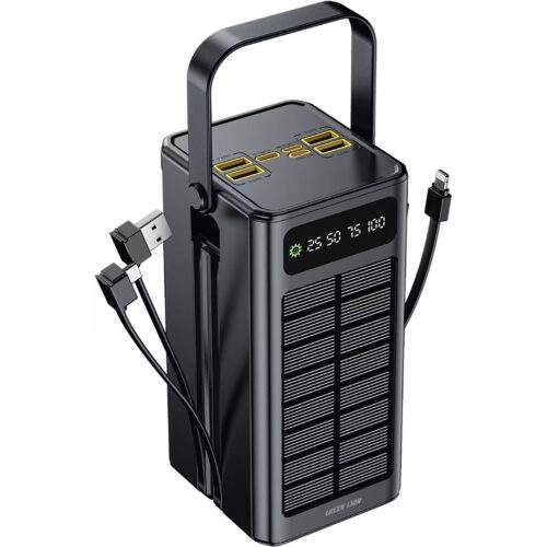پاوربانک گرین لاین مدل GL-PX50 ظرفیت 60000 میلی‌آمپر ساعت به همراه پنل خورشیدی