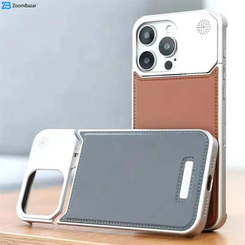 کاور اپیکوی مدل Lux Leather Metal مناسب برای گوشی موبایل سامسونگ Galaxy S25 Ultra