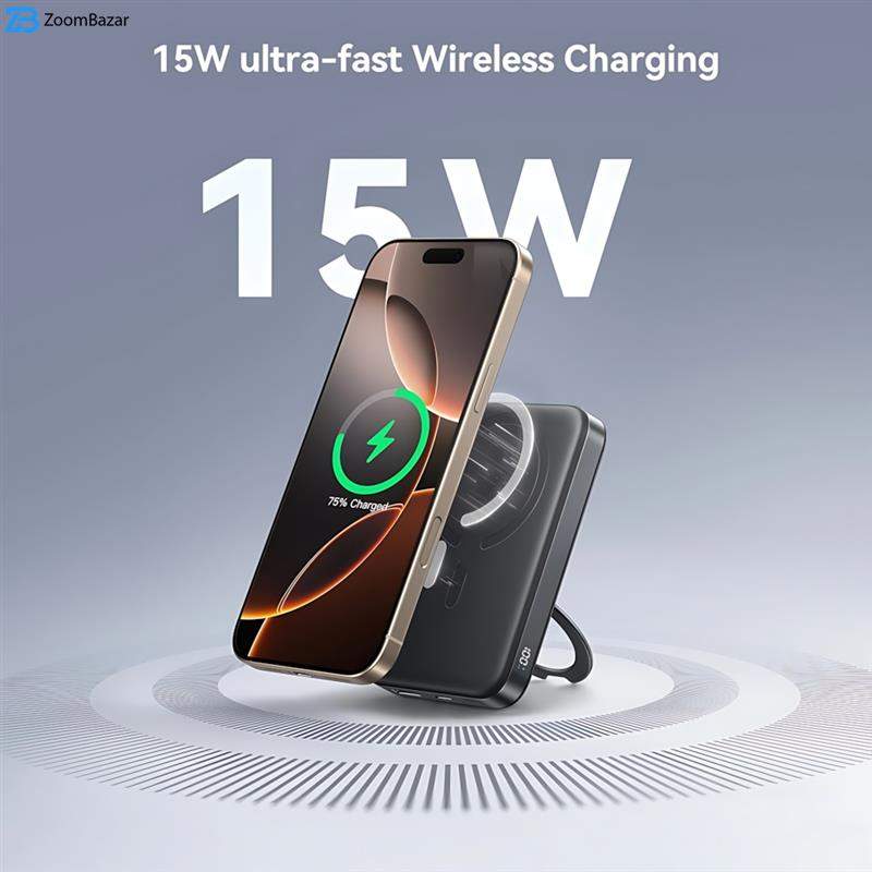 پاوربانک جوی روم مدل JR-PBM12 ظرفیت 10000 میلی آمپرساعت