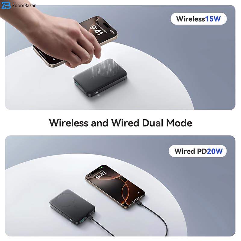 پاوربانک جوی روم مدل JR-PBM12 ظرفیت 10000 میلی آمپرساعت