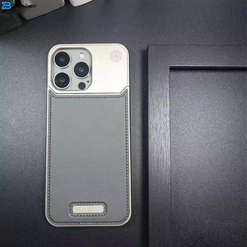 کاور اپیکوی مدل Lux Leather Metal مناسب برای گوشی موبایل اپل iPhone 16 Pro Max