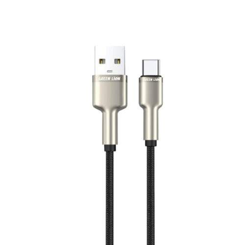 کابل تبدیل USB-A به USB-C گرین لاین مدل Braided طول ۱ متر