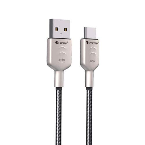 کابل تبدیل USB به USB-C پارمپ مدل PUDC-24AC1M 60W طول 1 متر