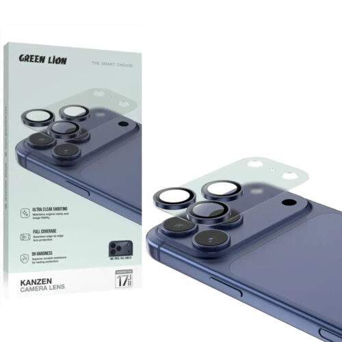 محافظ لنز دوربین گرین لاین مدل Kanzen Clear مناسب برای گوشی موبایل اپل iPhone 17 Pro Max