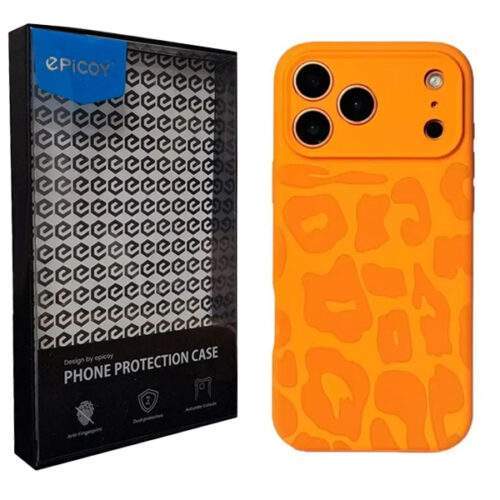 کاور اپیکوی مدل Leopard Silicone مناسب برای گوشی موبایل اپل iPhone 17 Pro Max