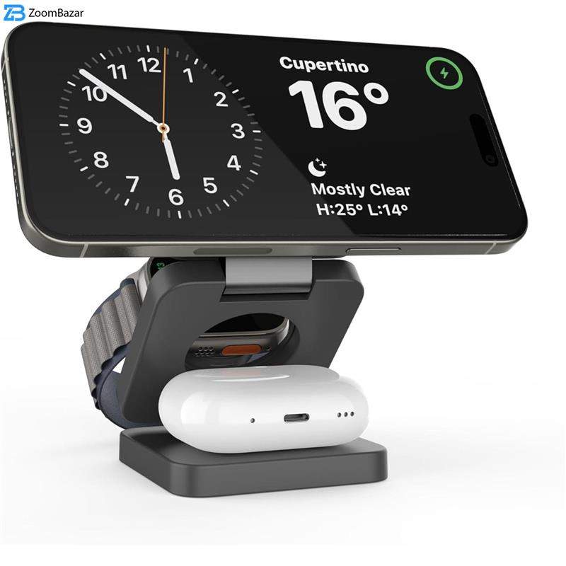 پایه نگهدارنده شارژر گوشی موبایل پرودو مدل PD-3N1MWFC-WH