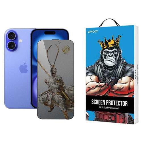 محافظ صفحه نمایش حریم شخصی اپیکوی مدل Black Myth Privacy مناسب برای گوشی موبایل اپل iPhone 16 / 15 / 14 Pro