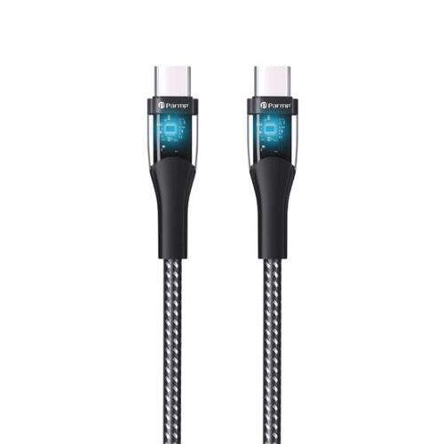کابل USB-C پارمپ مدل PUDC-25CC1.2M 60W طول 1.2 متر