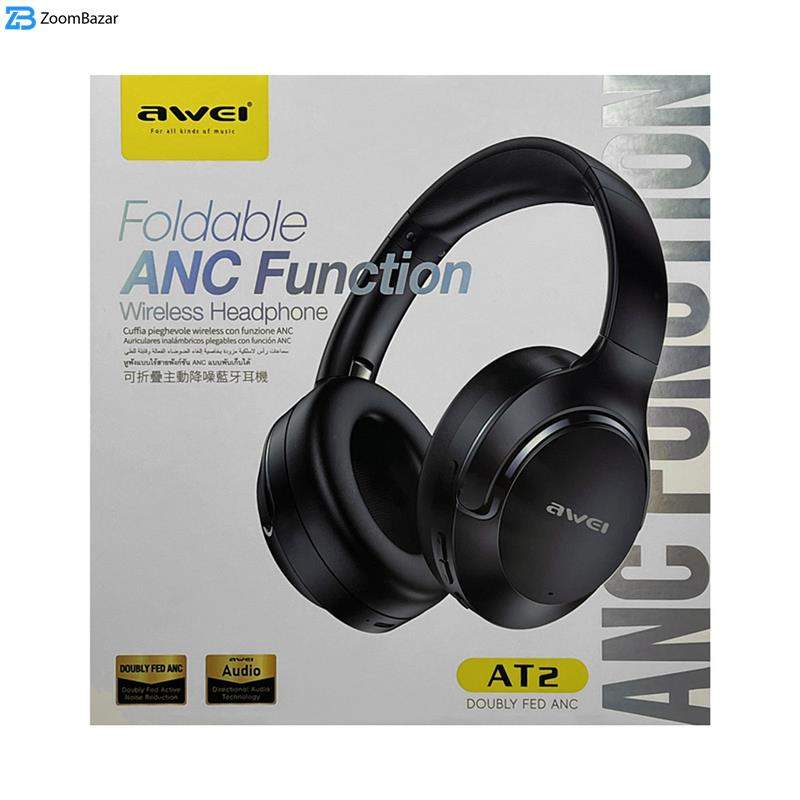 هدست بلوتوثی اوی مدل AB WIRELESS AT2 OVREAR ANC