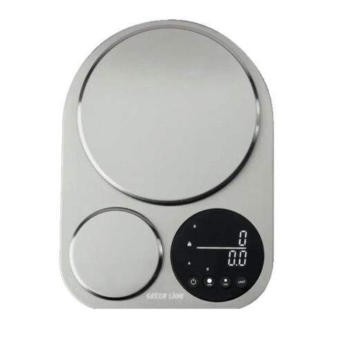 ترازو آشپزخانه دیجیتال گرین لاین مدل دوکاره حداکثر ظرفیت قابل اندازه‌گیری 5 کیلوگرم با دقت اندازه‌گیری 0.1 گرم
