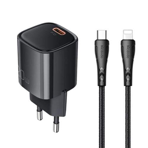 شارژر دیواری 20 وات مک دودو مدل CH-4693 به همراه کابل لایتنینگ