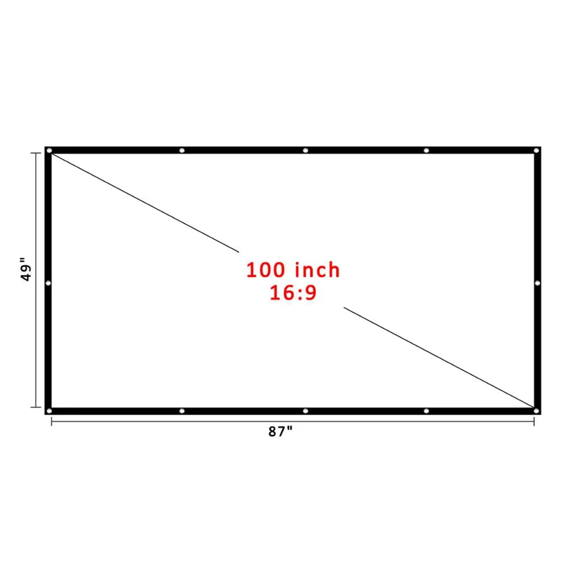 پرده ویدیو پروژکتور مدل Simple Projection سایز 100 اینچ - Image 2