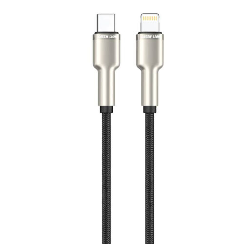 کابل تبدیل USB-C به لایتنینگ گرین لاین مدل Braided طول ۱ متر