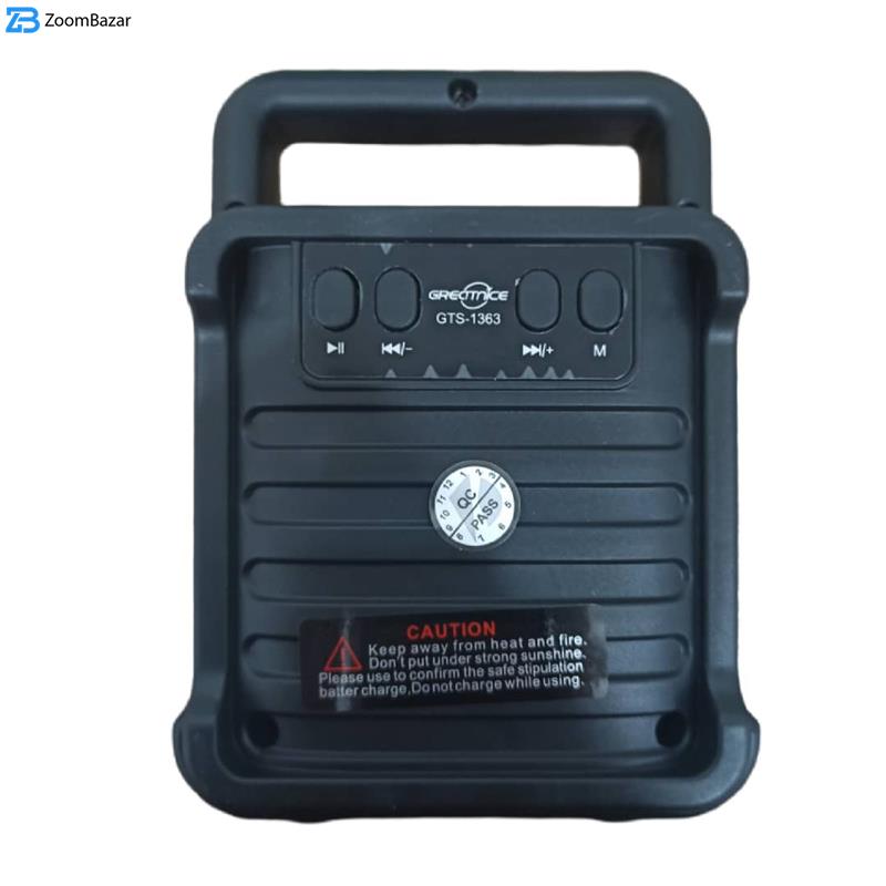اسپیکر بلوتوثی قابل حمل مدل gts-1363