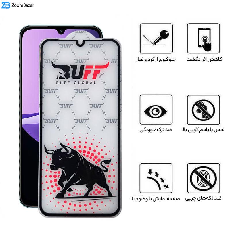 محافظ صفحه نمایش بوف مدل Black Fighter مناسب برای گوشی موبایل شیائومی Redmi 15C