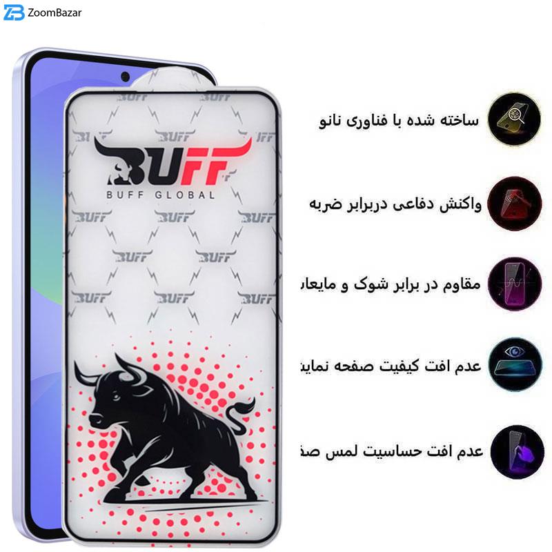 محافظ صفحه نمایش بوف مدل Black Fighter-Guarantee مناسب برای گوشی سامسونگ Galaxy A56/ A36/ S24 Fe