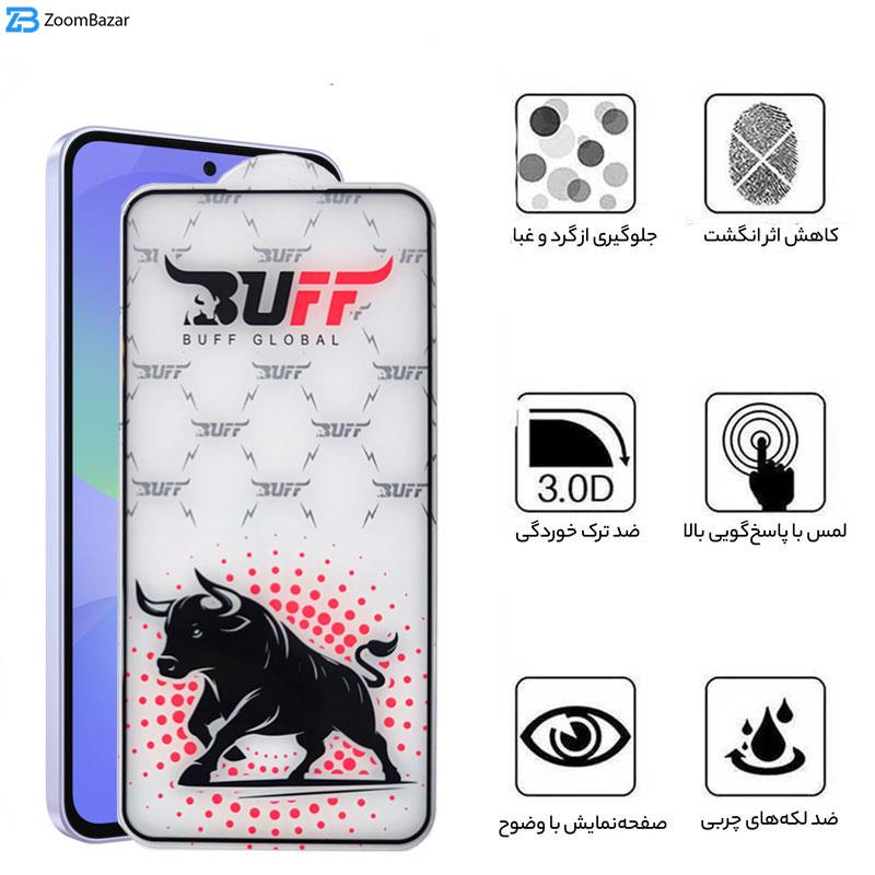 محافظ صفحه نمایش بوف مدل Black Fighter-Guarantee مناسب برای گوشی سامسونگ Galaxy A56/ A36/ S24 Fe